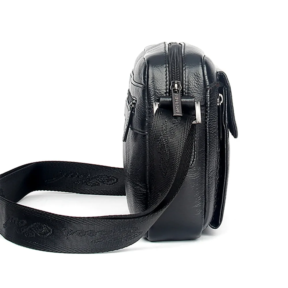 Мужской портфель из 100% натуральной кожи сумка через плечо воловьей деловая на