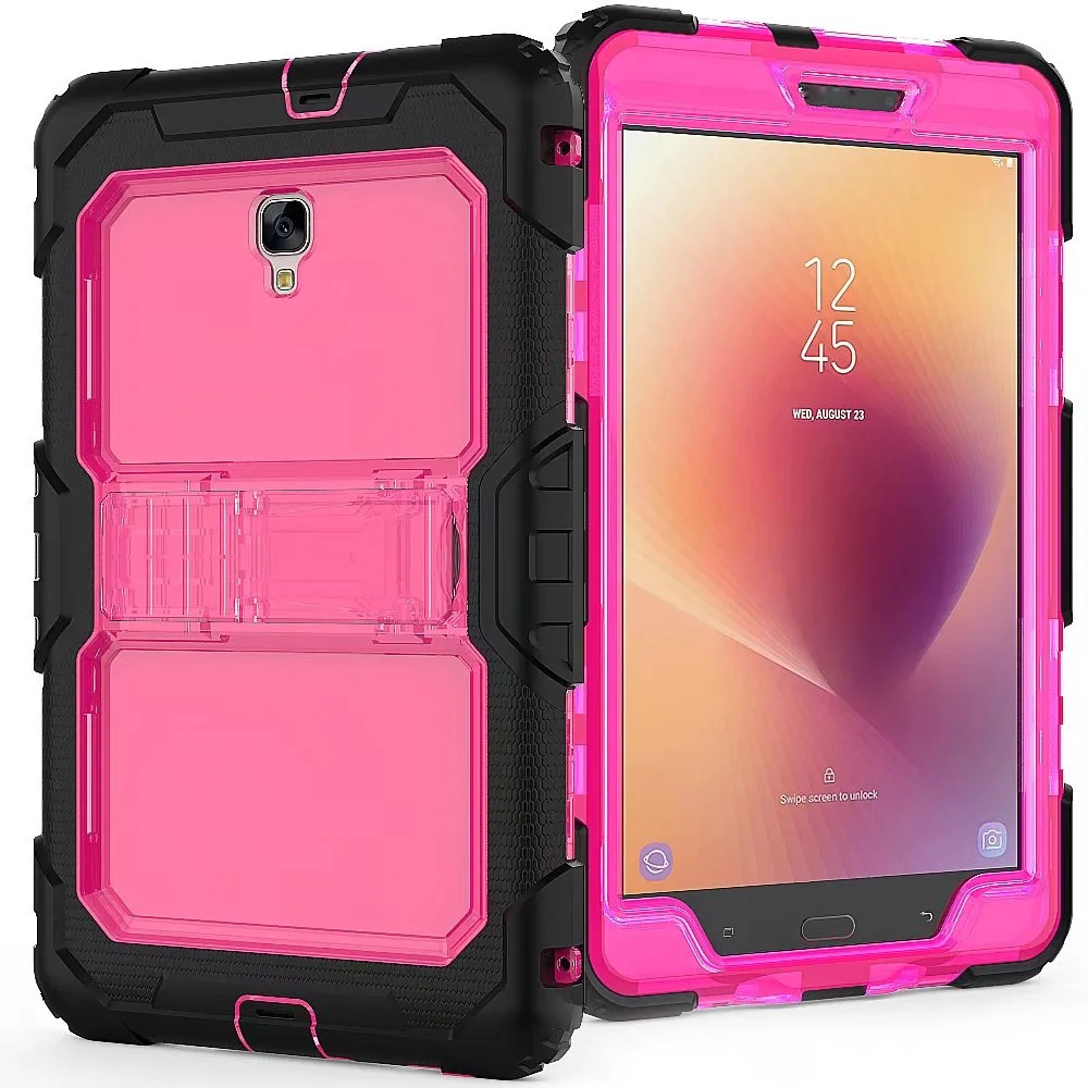 Case For Samsung Galaxy Tab A 8.0 T380 T385 3 Layers Shockproof Protective Armor Cover with Detachable Straps |
