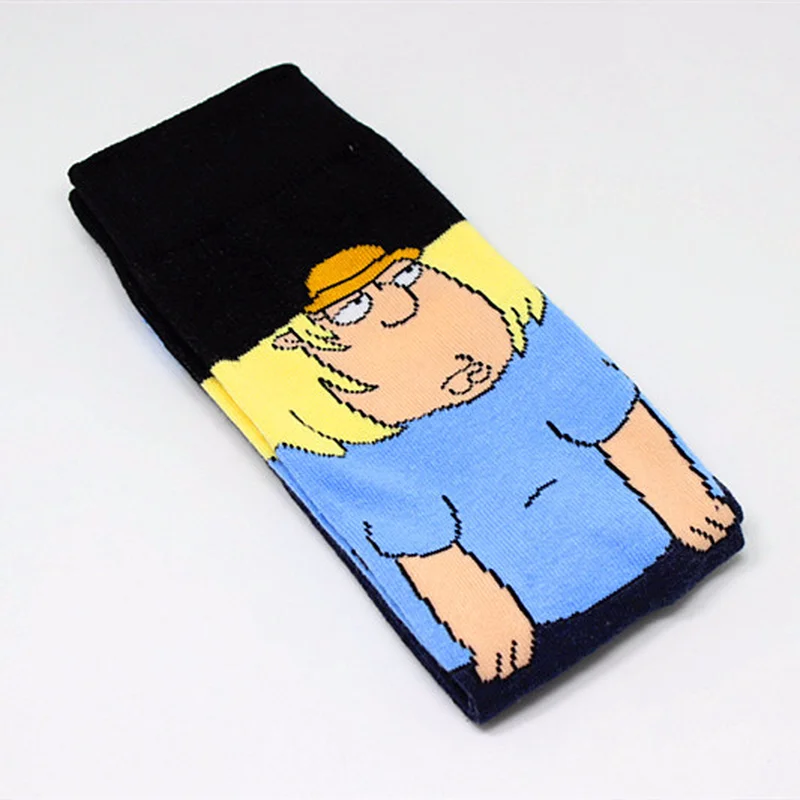 Носки с изображением героев мультфильмов Патрика, звезды, Dexter DeeDee Stewie, милые забавные хлопковые носки для мужчин и женщин, Спортивные Повседневные персонализированные мягкие удобные носки