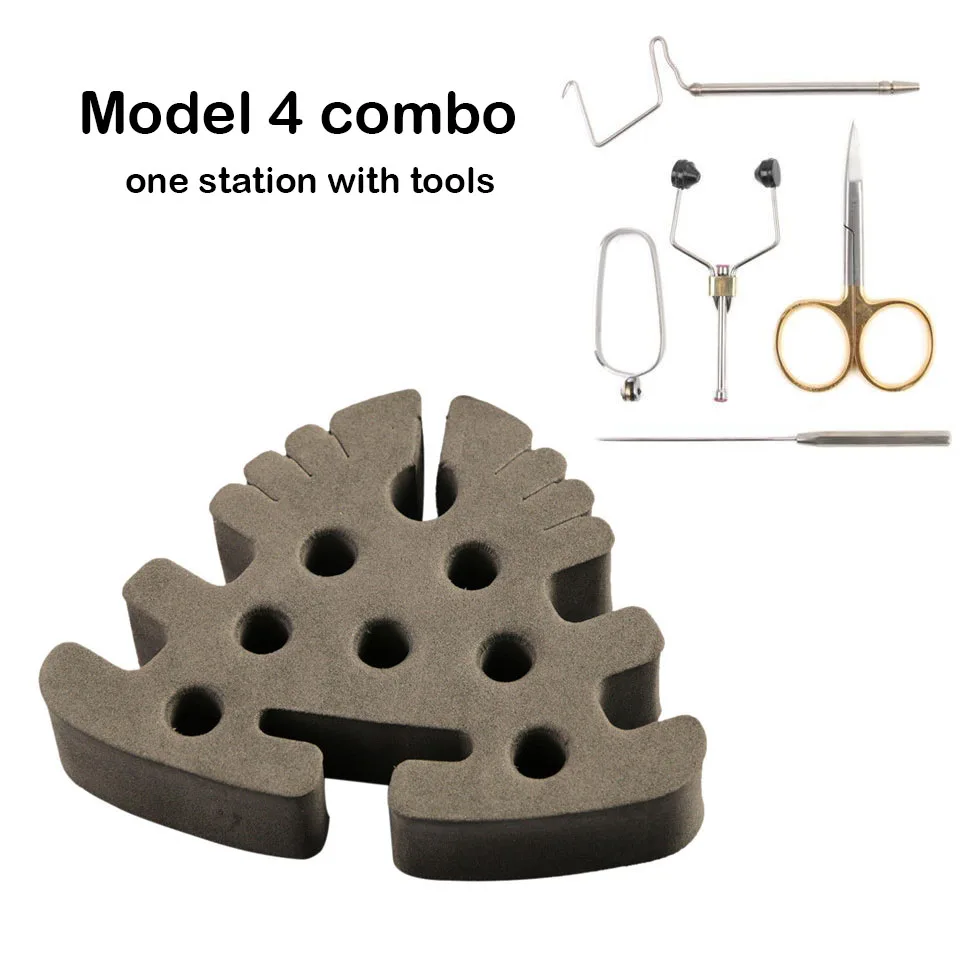Model 4 Combo Maximumcatch для завязывания мушек Caddy EVA инструменты Органайзер с 5 эфирными инструментами для завязывания комбо аксессуары для ловли нахлыстом держатель - Цвет: Model 4 Combo