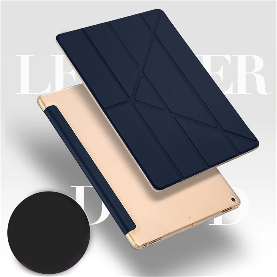 Кожа ультра тонкие Чехлы для Ipad Pro 10 5 12 9 Air2 Бизнес Стенд Крышка с автоматическим