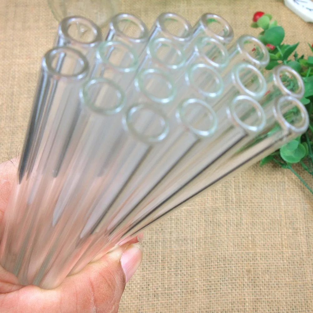 100 шт./лот лабораторная стеклянная посуда боросиликатный материал Полые 8 мм OD 20