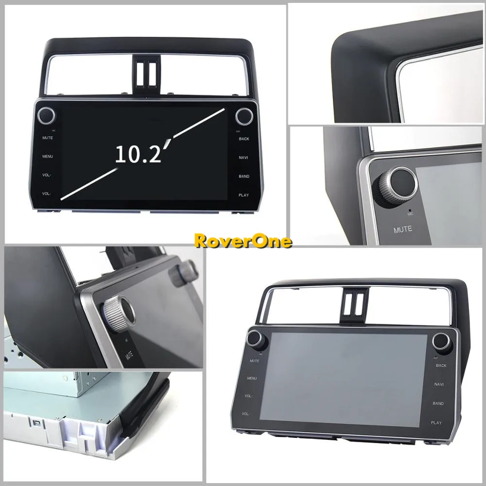 Автомагнитола RoverOne с GPS навигацией для Toyota Prado 2018 Android 10 2 дюйма Восьмиядерный