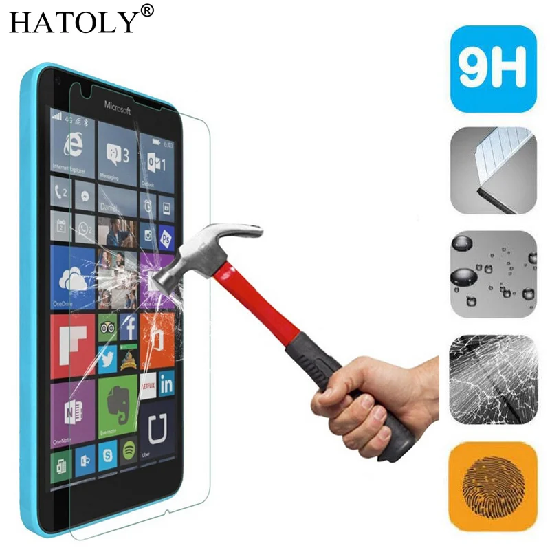 Закаленное стекло HATOLY для Nokia Lumia 1520 2 шт. ультратонкая Защитная пленка | Мобильные