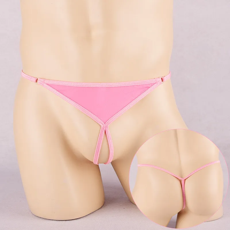 WenMei Мужское нижнее белье стринги мужские полые сексуальные трусики шелковые