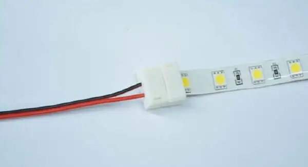 Светодиодная лента IP65 коннекторы с одним боковым кабелем ширина 8 мм/10 мм