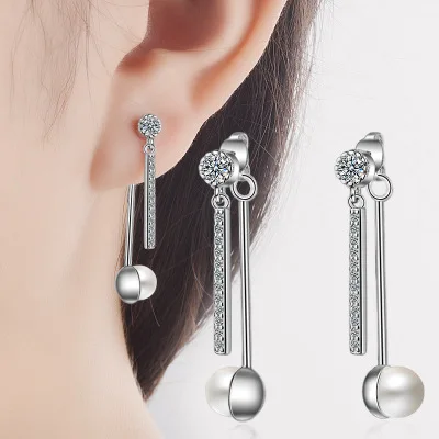 Роскошные свадебные Висячие рождественские серьги женские с натуральным