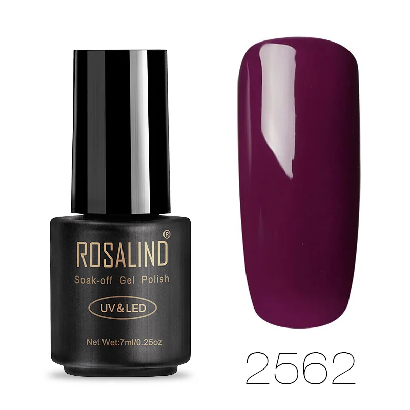 RA2562 ROSALIND Гель-лак для ногтей все для маникюра Гибридный лак гель для ногтей базовое верхнее покрытие лак впитывающий гель для ногтей Полупостоянный - Цвет: RA2562