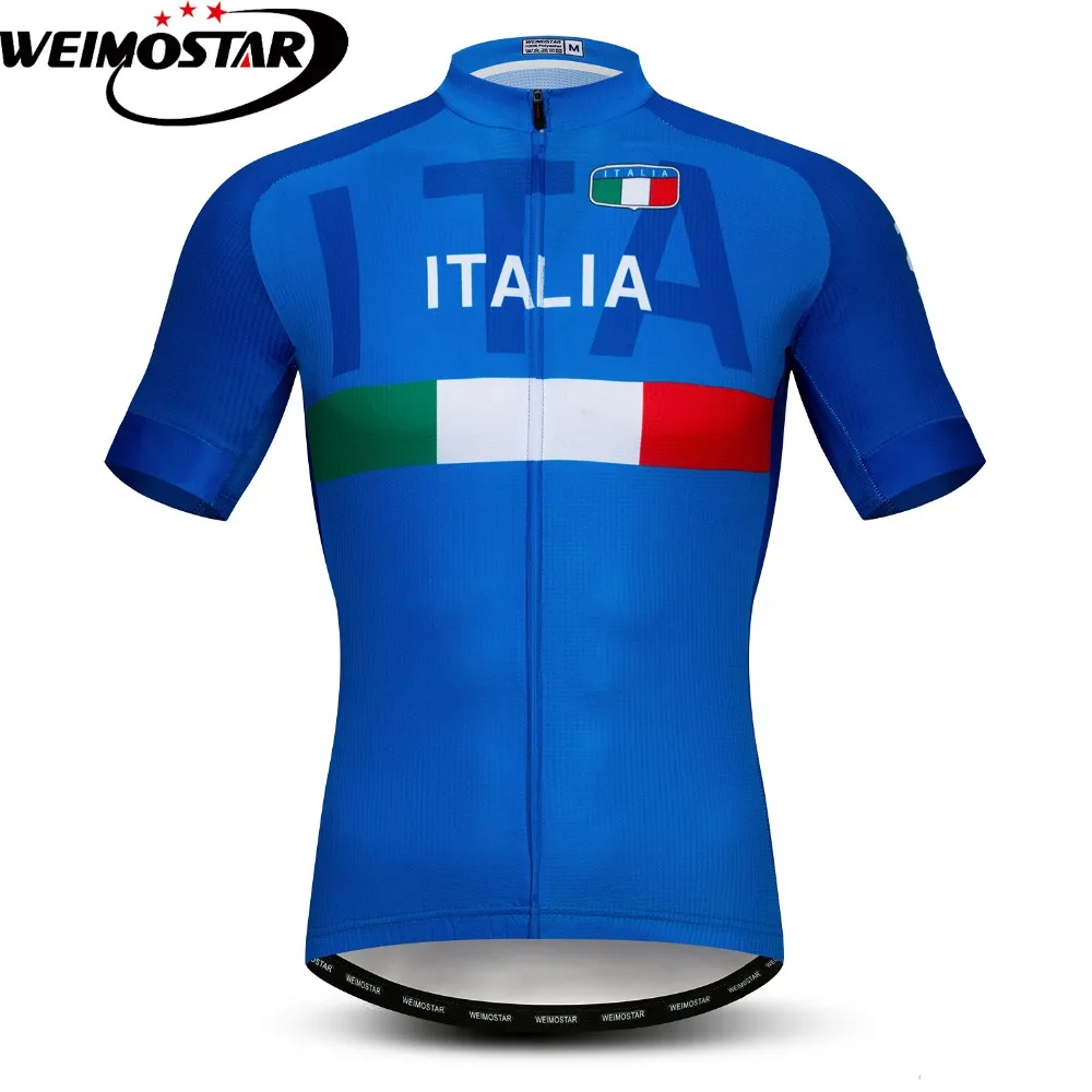 

2021 New Italy Pro Bike Cycling Jersey Roupa Ciclismo MTB Racing Bicycle Clothing Quick-Dry Cycle Clothes Breathable Blue