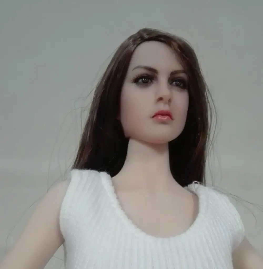 Phicen 1/6 фигурка куклы S01A/S04B/S07C/S10D 1/6 бледный цвет женский корпус из нержавеющей стали Скелет бесшовная Коллекция Модель - Цвет: HEAD only