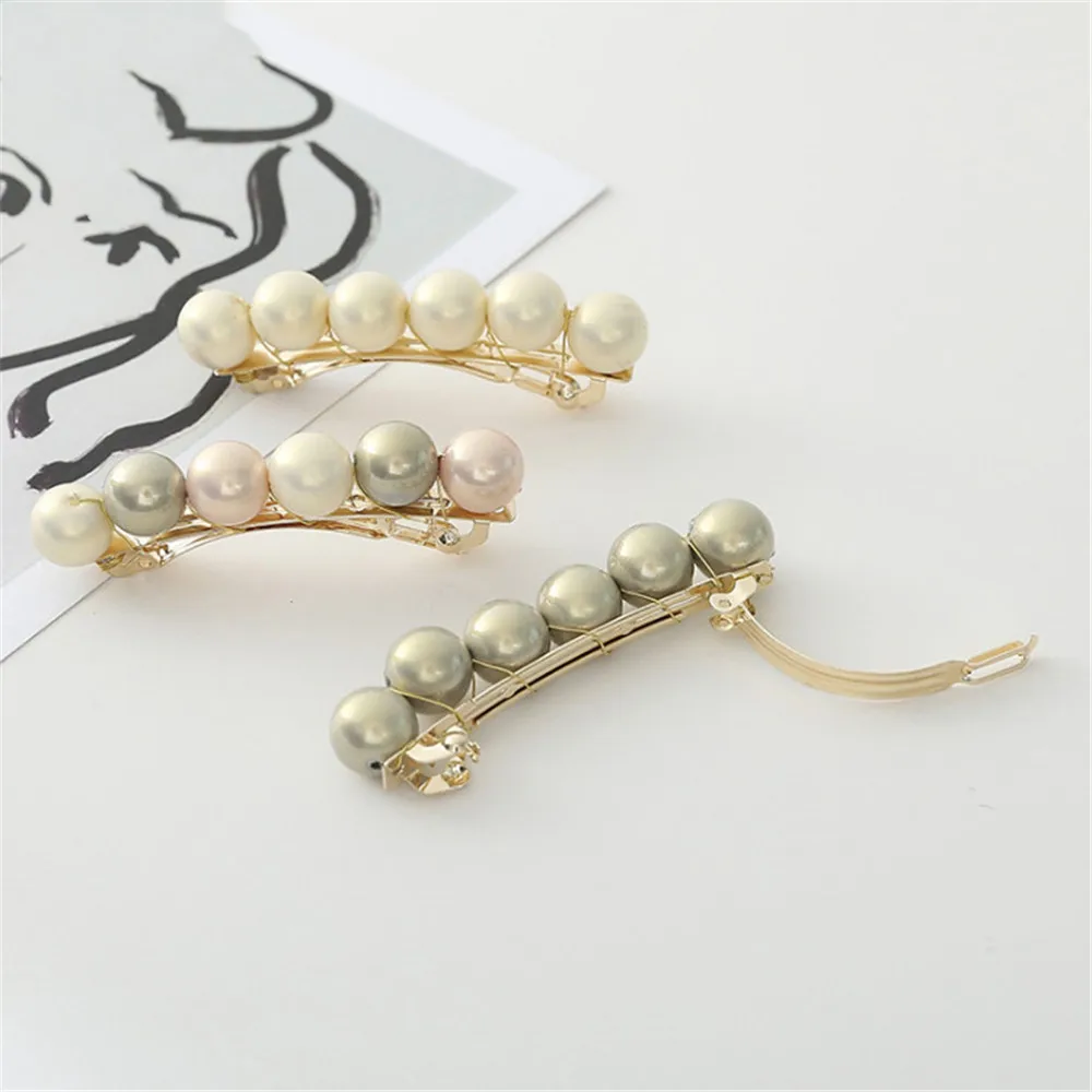 Fashion 6 Pearl Beads Hair Clip Women Hairpin Girls Hairpins Barrette Headwear Hairgrip Accessories Dropship New Arrival |