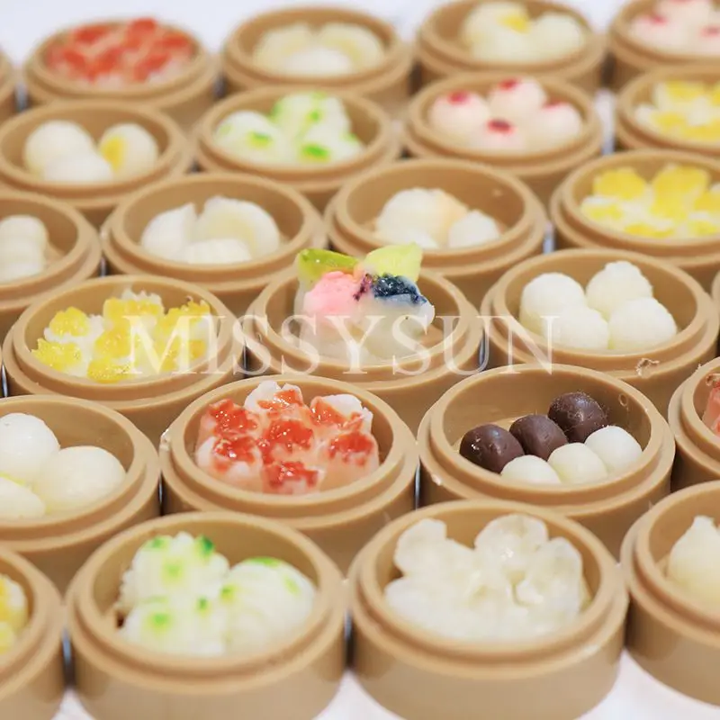 5 шт./лот миниатюрный кукольный домик с 1/6 шкалами китайский Dim Sum для кукольного