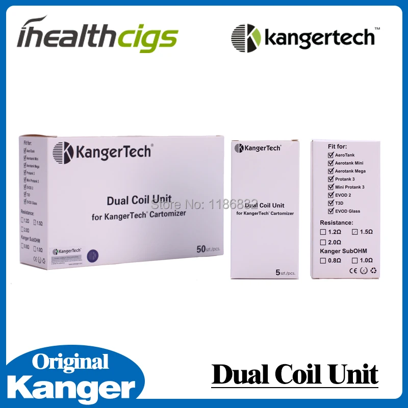 Оригинальная головка Kanger с двойной катушкой для аэробака Mini Mega Protank 3 T3D EVOD 2