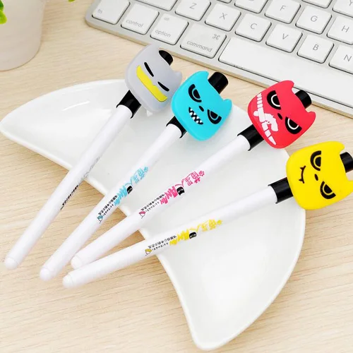 

1pc Funny cartoon expression style gel pen Office stationery zakka stylo pens School supplies (ss-2357)