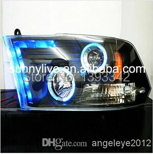 Головной Светодиодный светильник ангельские глазки для Chrysler Dodge Ram 1500 2009-2015 года с