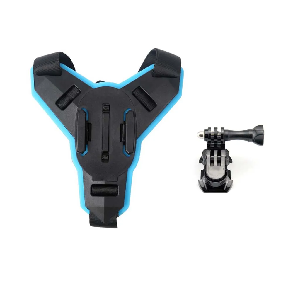 set JINSERTA полный шлем подбородок держатель для GoPro Hero 7 SJCAM мотоциклетный шлем подбородок Стенд для Gopro 6/5 аксессуары для камеры - Цвет: set