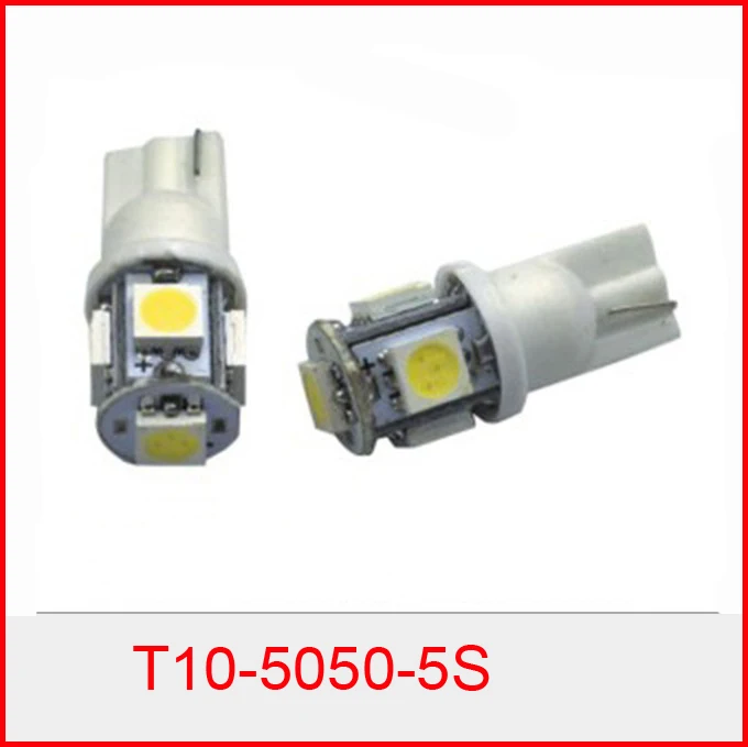 50 шт./лот Автомобильные светодиодные 159/193/W5W/194 T10 5SMD 5 SMD светодиоды 5050SMD 5led лампа |