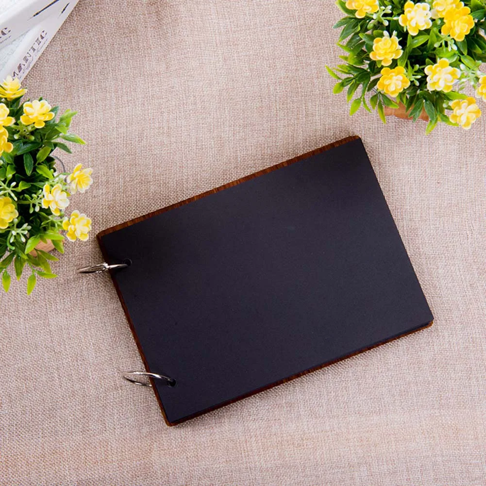 Photo Albums Wood Cover Albums Handmade Loose-leaf Pasted Photo Album Personalized Album 899