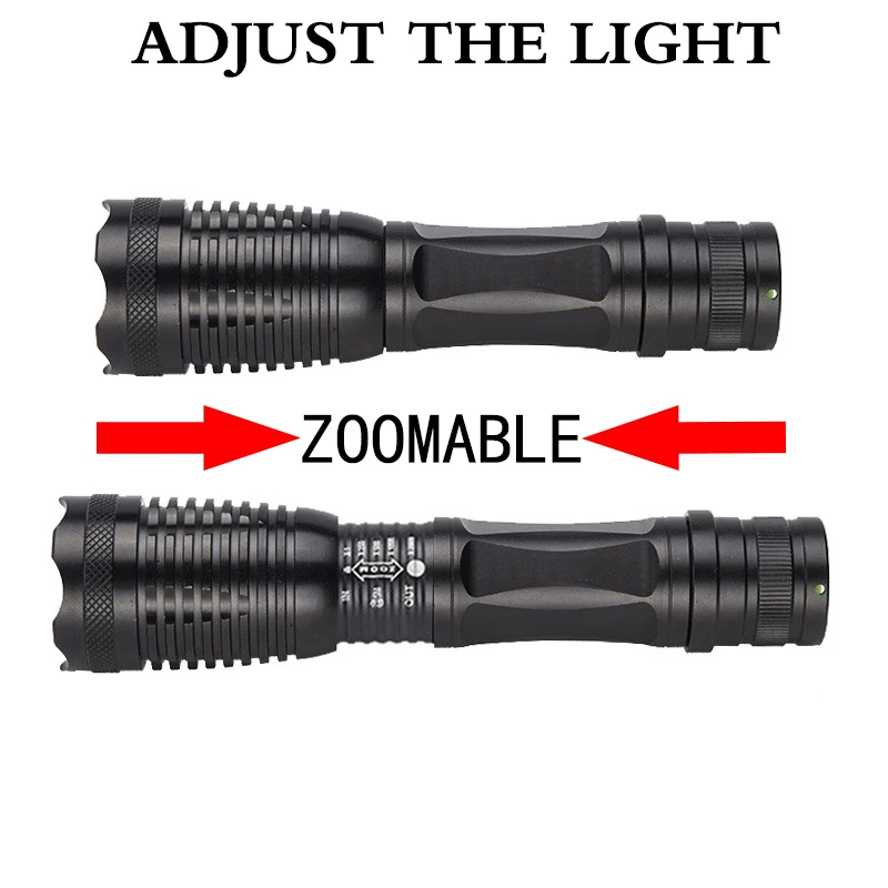 Litwod Z20 светодиодный светильник тактический флэш-светильник фонарь XML T6 Lanterna Zoomable 3000 люмен Zoomable светильник 18650 или AAA батарея