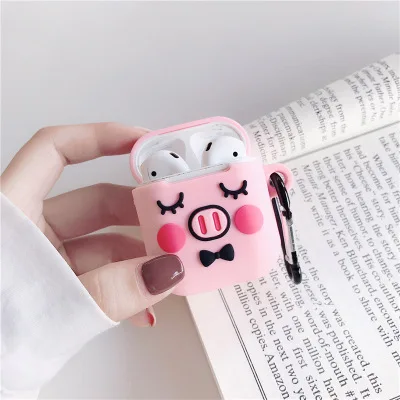 Мультяшный Мягкий силиконовый чехол для наушников AirPods, противоударный защитный чехол, аксессуары для милых Apple Airpods, Роскошный чехол - Цвет: RJT2-5