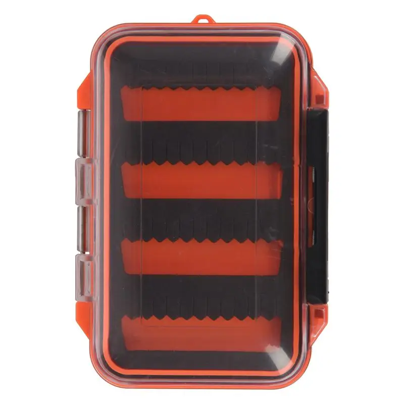 Double side Waterproof pocket Fly fishing box Slid foam insert Hold 170 flies