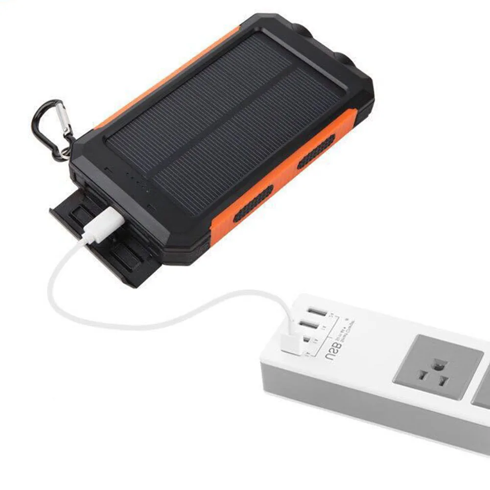 Двойной USB DIY солнечной энергии банк чехол Комплект батарей зарядное устройство Внешняя коробка фонарик