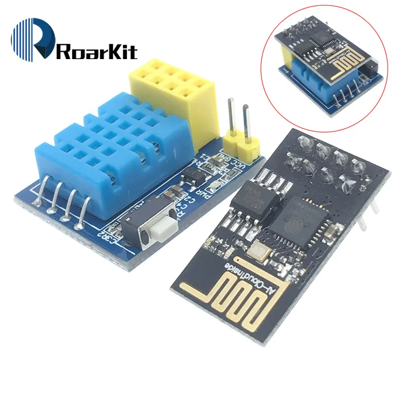 ESP8266 ESP-01S 5 в WiFi релейный модуль датчик температуры DS18B20 DHT11 WS2812 RGB светодиодный переключатель дистанционного управления для Arduino DIY KIT