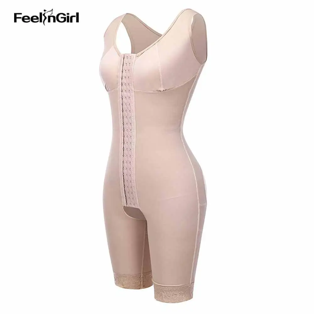 Skin Feelingirl Fajas высокое сжимающий животик формирователь овербюста послеродового восстановления для похудения всего тела Формирователь талии пояс прикладом Лифтер - Цвет: Skin