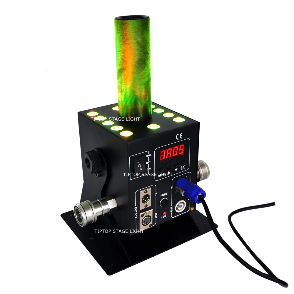

Stackable 4in1 Flight Case Packing Stage Equipment Led Co2 Jet RGB Color 12 x 3Watt Big Disco Co2 Machine DMX 512/Manual Control