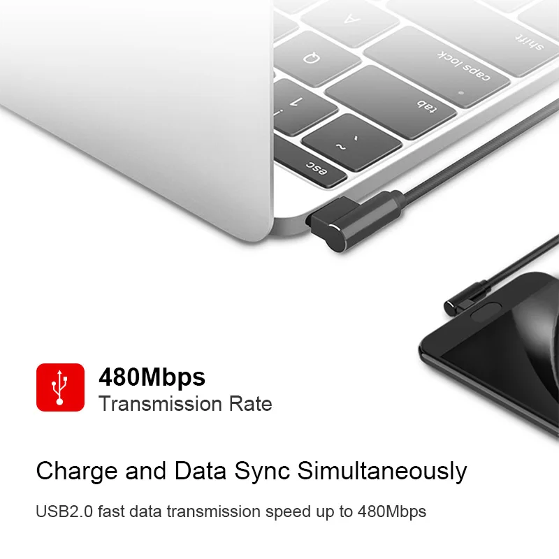 2 м/6,6 фута 90 градусов usb type-C быстрая зарядная зарядка зарядное устройство кабель для передачи данных Шнур для huawei mate 20 X RS P30 P20 Pro Lite Honor V20 10