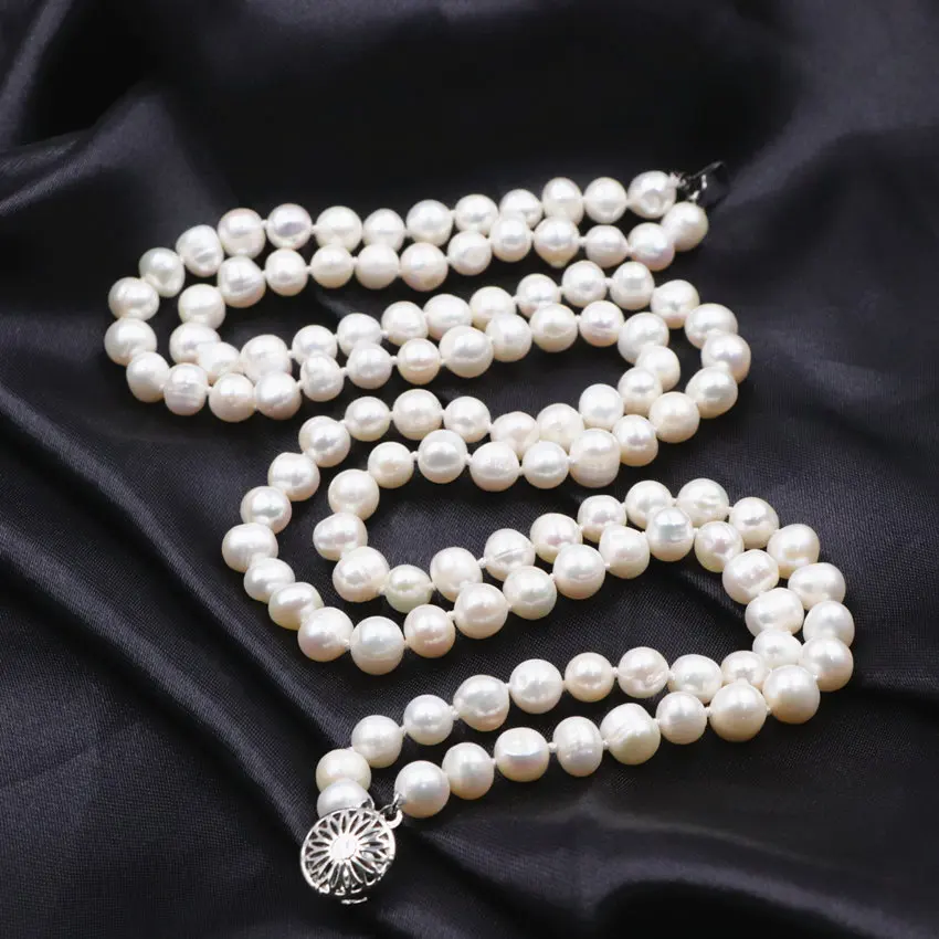 

Natural Freshwater Pearl Necklace for Women Oyster Wish Pearls Beads Layers Necklaces Jewelry Surprise Valentine's Day Gift A762