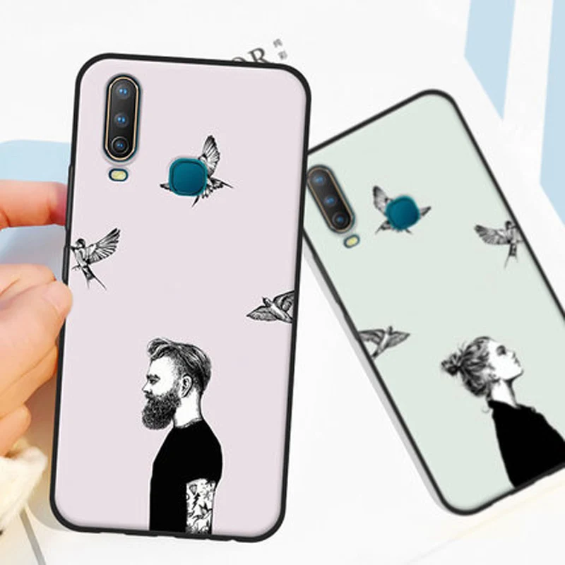 Чехол накладка для vivo Y17 2019 6 35 дюйма мягкий силиконовый чехол телефона Y 17 бампер