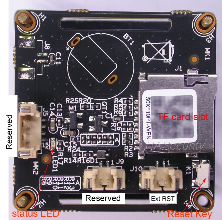 WiFi 720P 1/4 "H62 CMOS датчик изображения + IP камера IPC510 CCTV модуль PCB TF слот платы иc M12