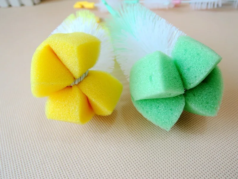 2 шт./компл. розничная продажа Детская бутылочная щетка губчатая головка