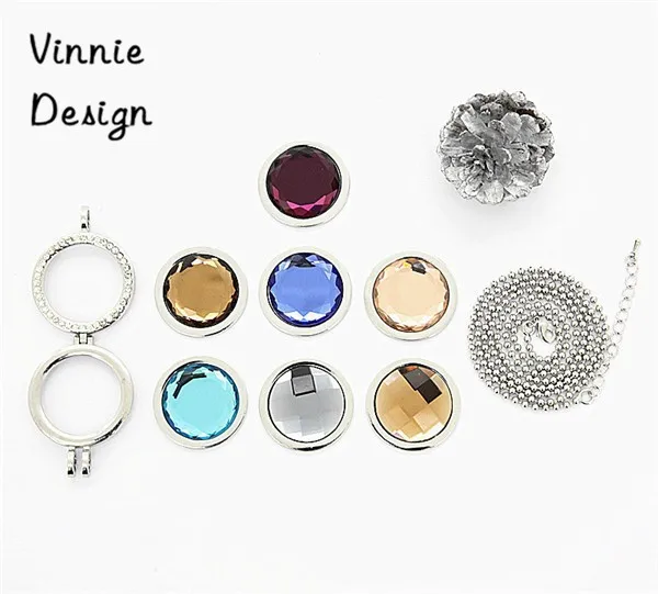 Женское ожерелье с подвеской в виде монет Vinnie из стекла модные украшения для 7