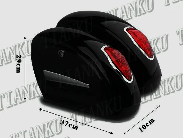 Жесткое седло для мотоцикла сумки багажника багажные огни Honda Yamaha Suzuki Kawasaki