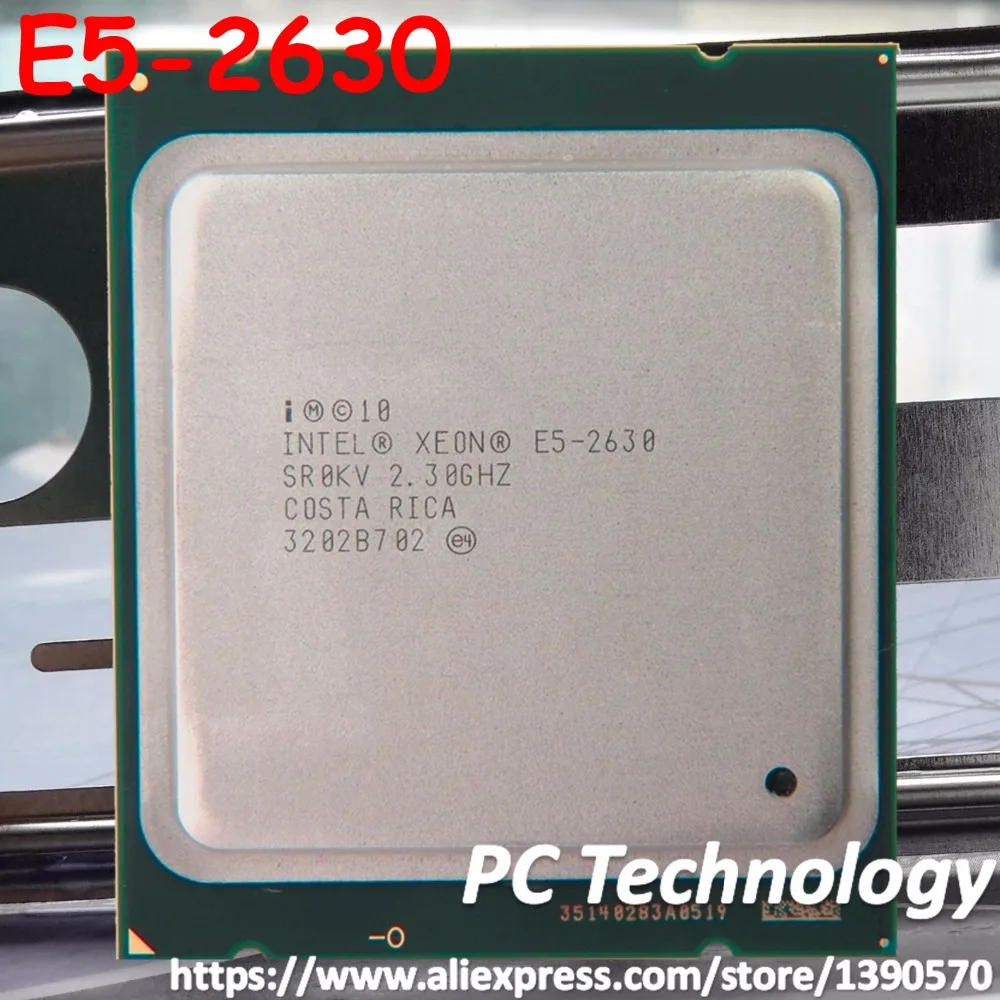 Оригинальный процессор Intel Xeon E5-2630 2 3 ГГц 6-ядерный 15 Мб кэш LGA2011 1333 МГц TPD 95 Вт