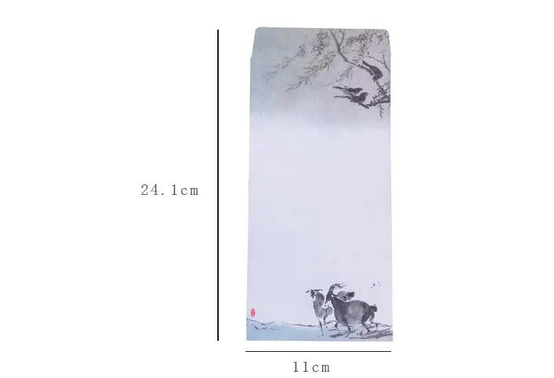 10 шт./компл. конверты с цветами в китайском стиле Конверты бумажники для