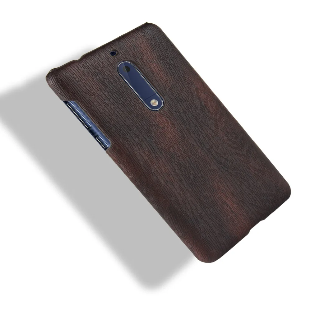 Woodern ретро кожаный чехол для Nokia 5 кожного покрова ударопрочный жесткий корпус на