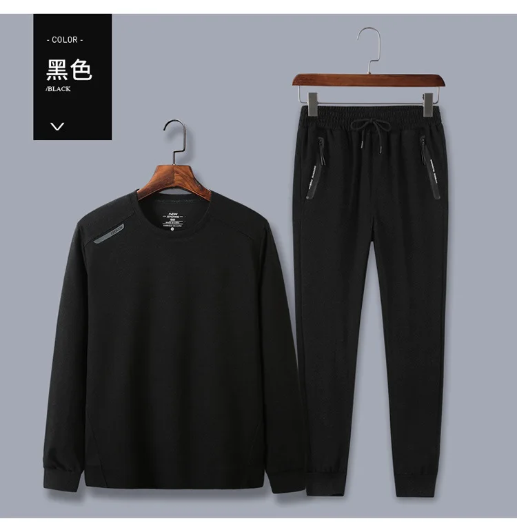 7XL 8XL мужской спортивный костюм весна осень хлопок большой размер спортивный набор для бега фитнес мужские беговые костюмы 115