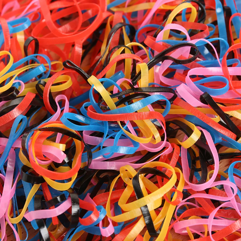 400 шт./упак. эластичная резинка для волос прочная веревка милая повязка на хвост