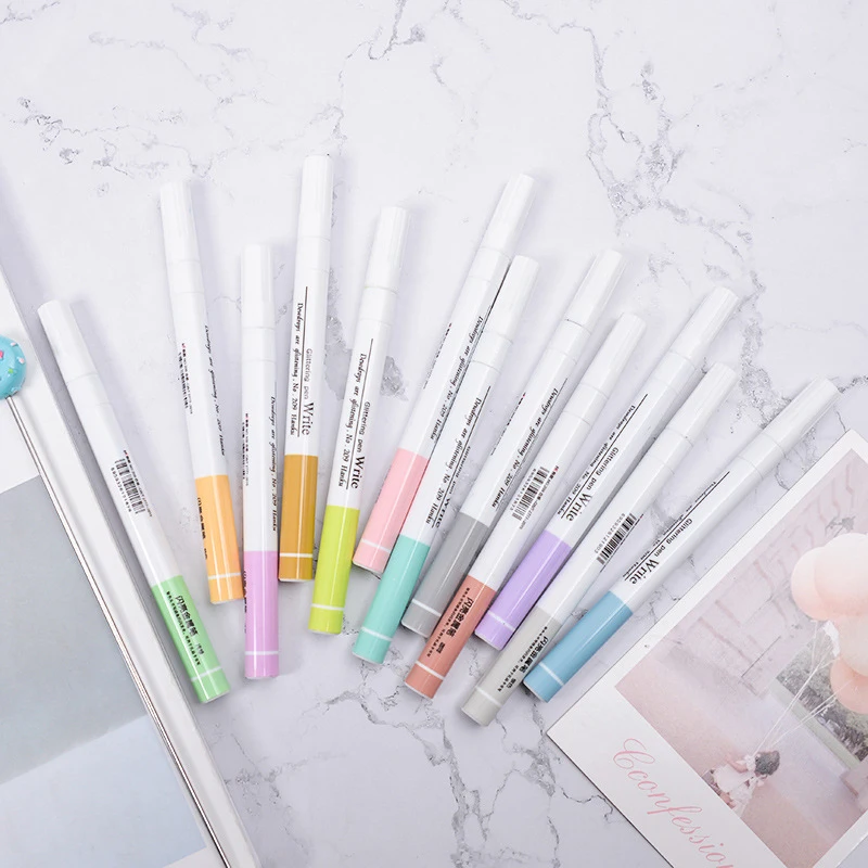 12 видов цветов водонепроницаемый не выцветает сделай сам маслянистый цвет ручка