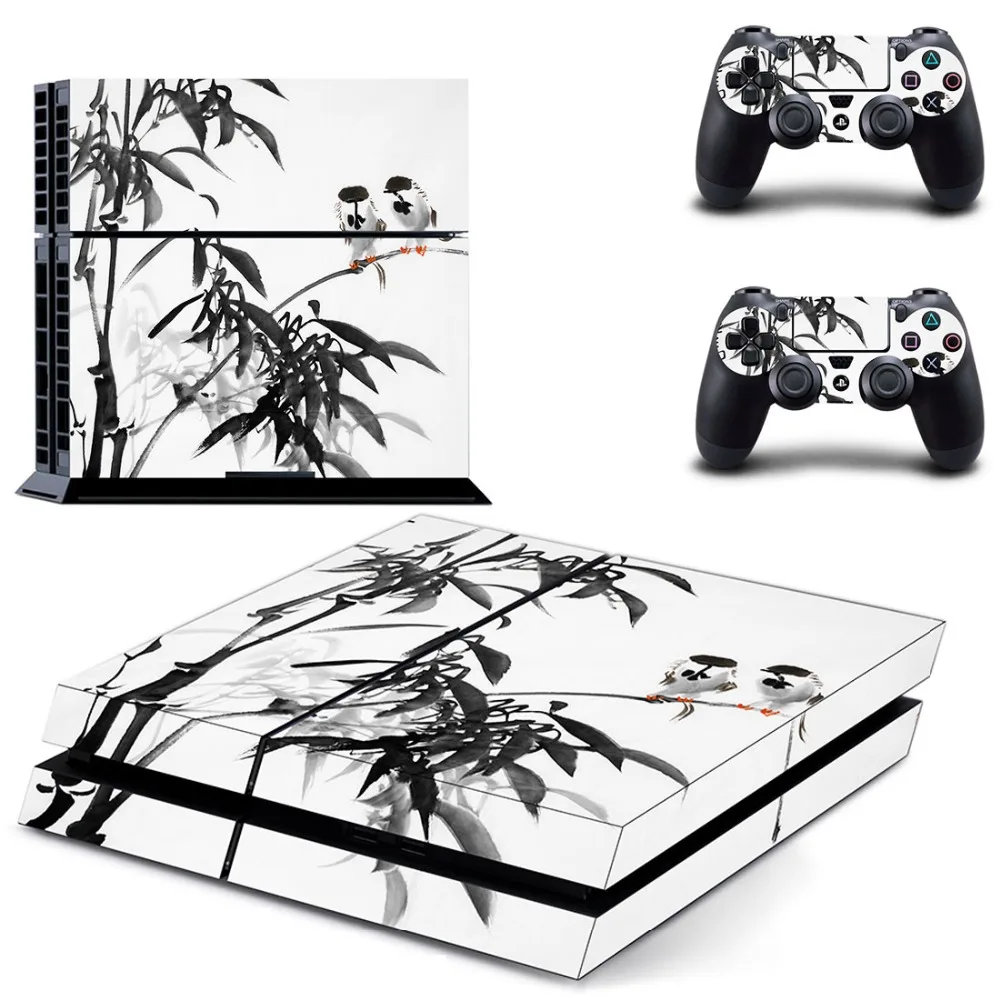 Чистый белый цвет PS1 стиль PS4 Кожа Наклейка виниловая для консоли Playstation 4 и 2 контроллеров PS4 наклейка