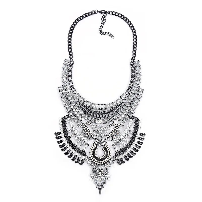 2017 мода ретро boho инкрустированные хрустальный ангел крылья кулон преувеличены