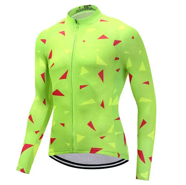 only jersey 2 Cycling Clothes Man Winter Thermal Fleece Bicycle Jersey Full Set MTB Maillot Team Triathlon Suit Bike Clothing Kit Outfit - Цвет: only jersey 2