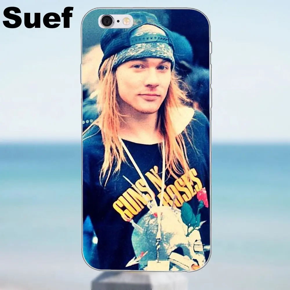 Suef Guns N Roses Rock Band Мягкая Мода для iPhone 4 4S 5 5S 5C SE 6 6S 7 8 Plus X Samsung Galaxy J1 J3 J5 J7 A3 A5 2016 2017 |