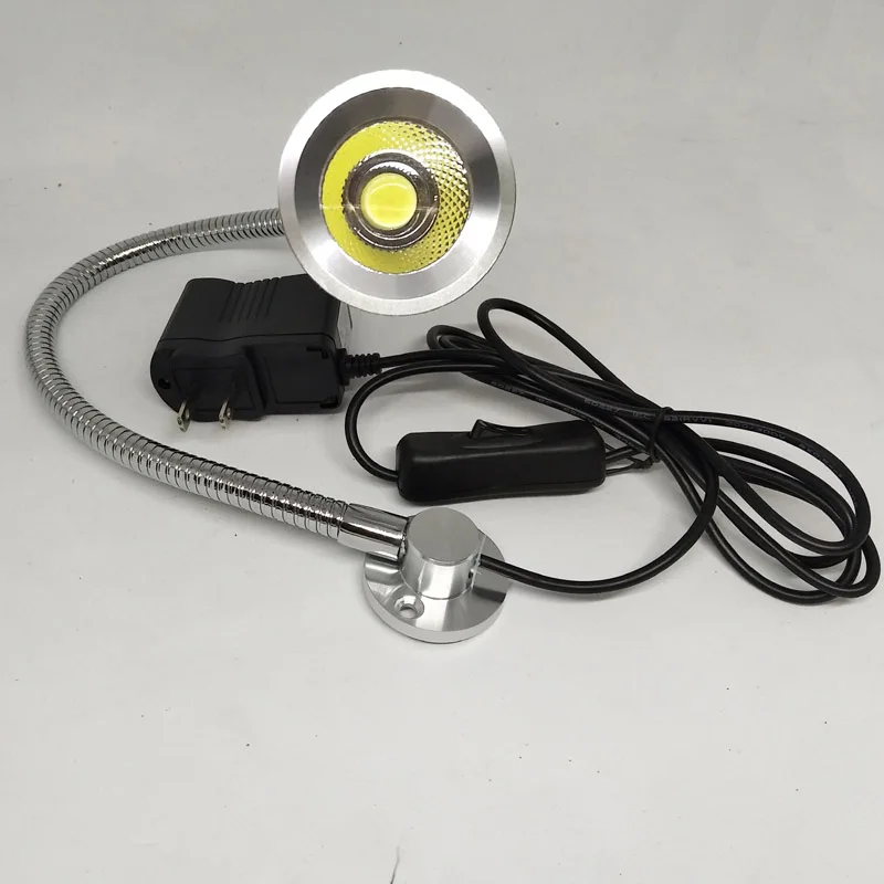 3W 110V 220V Led гусиная шея чтения прикроватная лампа|Комнатные настенные LED -лампы| |