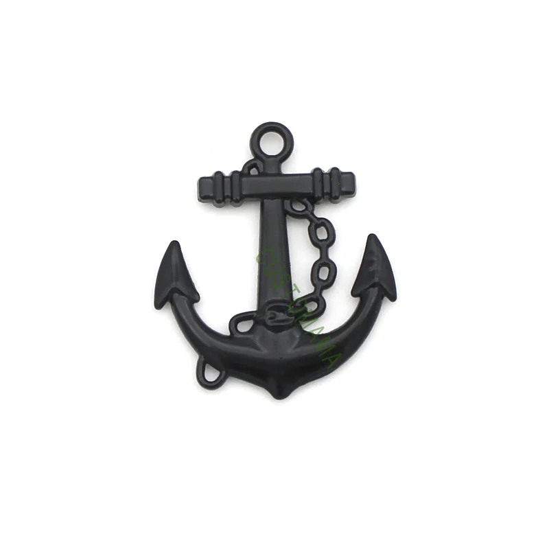 

25pcs-Black Sailing Nautical Charms Pendant 31x27mm