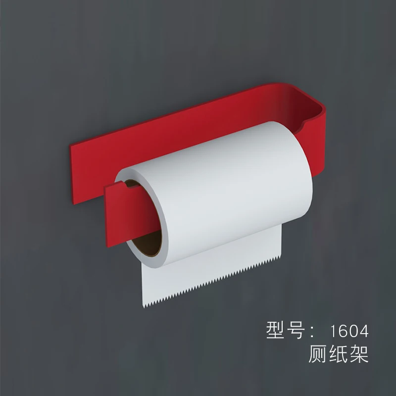 towel ring Красный набор аксессуаров для ванной комнаты, держатель для зубных щеток, металлические аксессуары для ванной комнаты, распылительная роспись, полка для ванной комнаты, вешалка для полотенец, диспенсер для мыла - Цвет: towel ring