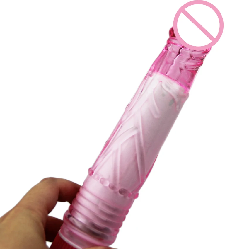 Фаллоимитатор Мощный вибратор пенис желе Вибрирующая Анальная пробка